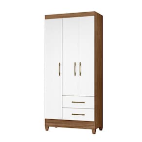 Guarda Roupa Roupeiro Lima 3 Portas 2 Gavetas e 4 Prateleiras Moval