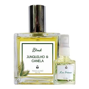 Perfume Junquilho & Canela 100ml Masculino - Blend de Óleo Essencial Natural + Perfume de presente