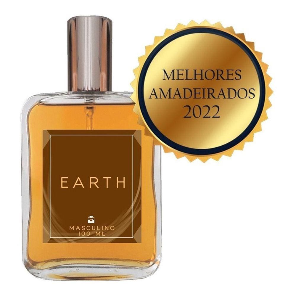 Perfume Earth 100ml - Melhor Amadeirado Masculino 2022 Top
