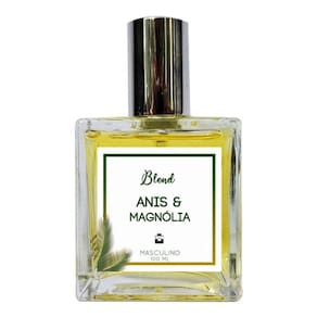 Perfume Anis & Magnólia 100ml Masculino - Blend de Óleo Essencial Natural + Perfume de presente