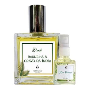 Perfume Baunilha & Cravo da Índia 100ml Feminino - Blend de Óleo Essencial Natural + Perfume de presente