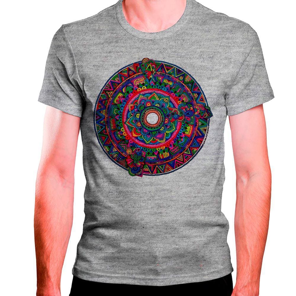 CAMISETA MASCULINA Mandala Colorida