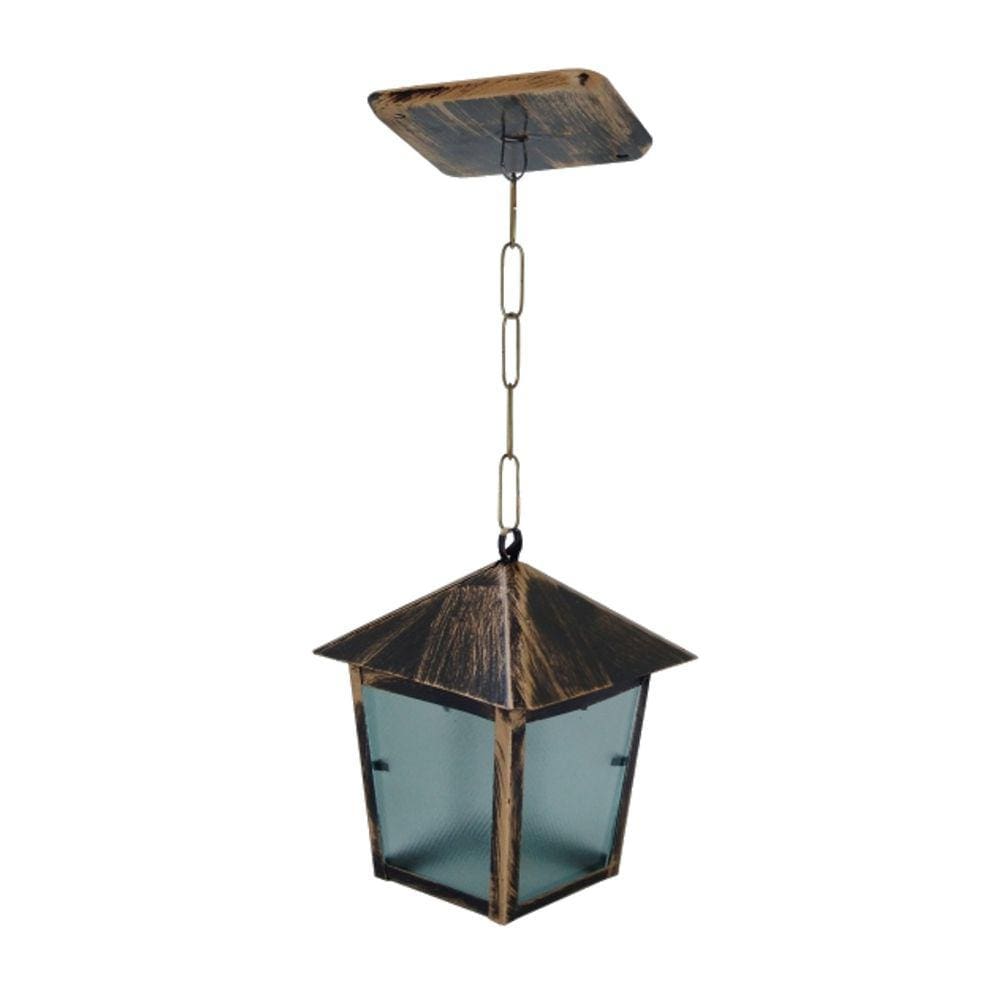 Luminária de Teto Verona em Alumínio Fundido Ouro 20x11cm