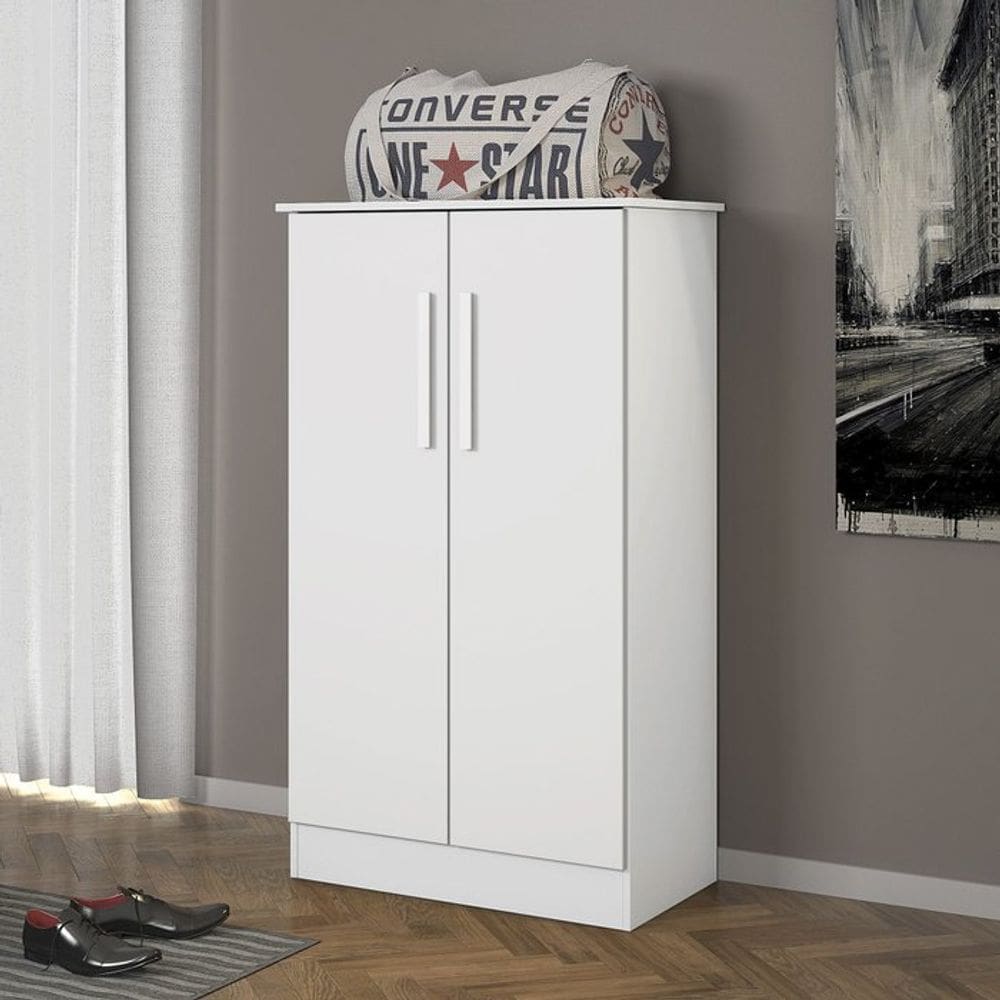 Sapateira 2 Portas Alaska Notável Móveis Branco New