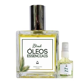 Perfume Flor de Laranjeira & Canela 100ml Masculino - Blend de Óleo Essencial Natural + Perfume de presente