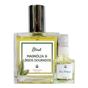 Perfume Magnólia & Lírios 100ml Feminino - Blend de Óleo Essencial Natural + Perfume de presente