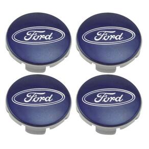 Jogo 4 Calota Centro Roda Ford Fusion Azul Marinho