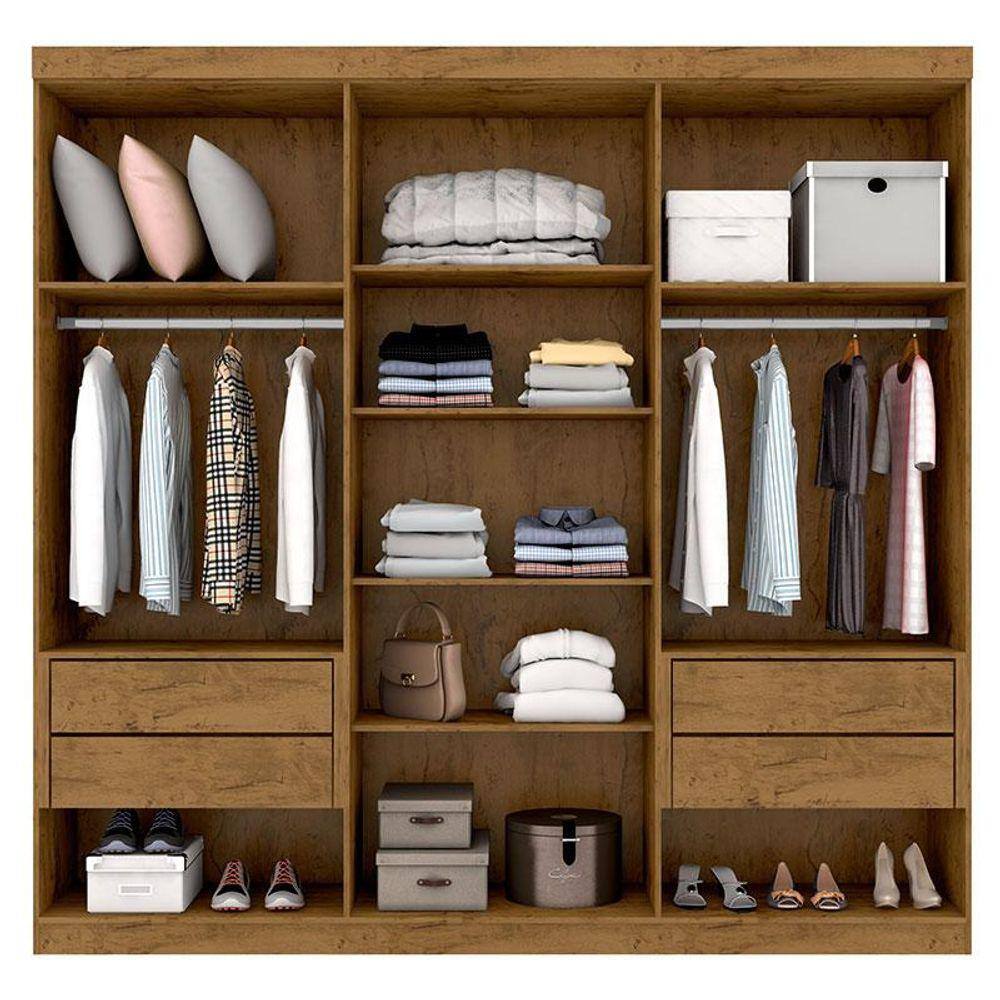 Guarda Roupa Casal Prime 7000 Freijó | Casas Bahia