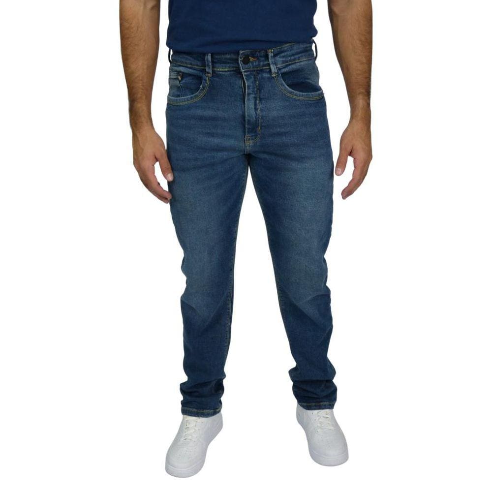 Calça Jeans Masculina Skinny Slack Índigo Escuro