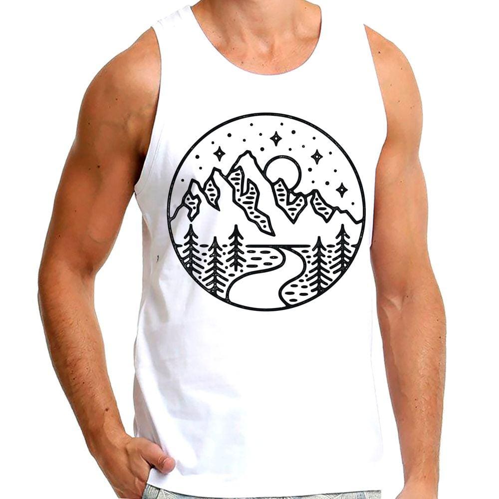 CAMISETA MASCULINA REGATA montanha