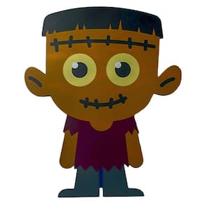 Enfeite de Mesa Frankenstein Halloween MDF - 22cm x 18cm