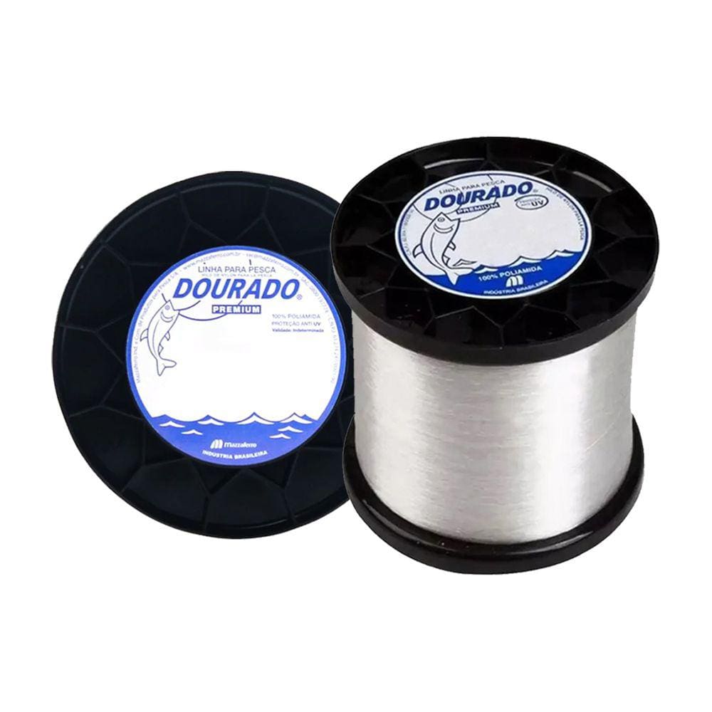 Linha Pesca Monofilamento Mazzaferro Dourado Premium 0.40mm 17.2 Lb 250g 1.591m