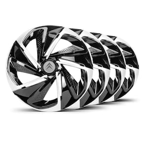 Jogo Calota Nitro Aro 14 Preta / Prata Emblema Prata Citroen C5