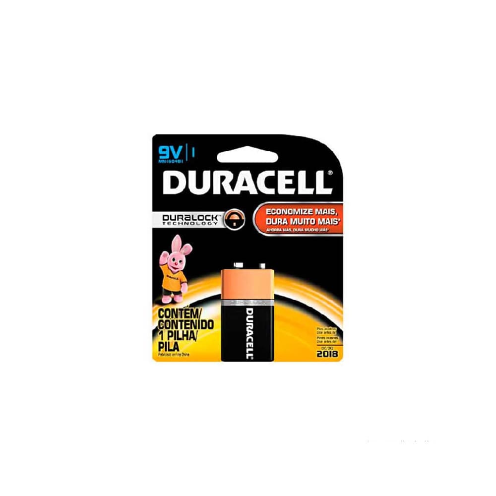 Bateria Alcalina 9V - Duracell (MN-1604)