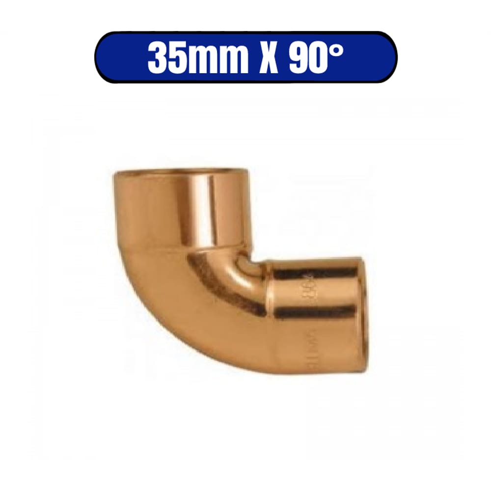 Cobre Joelho 35mm X 90° Com Anel - ELUMA (109908)