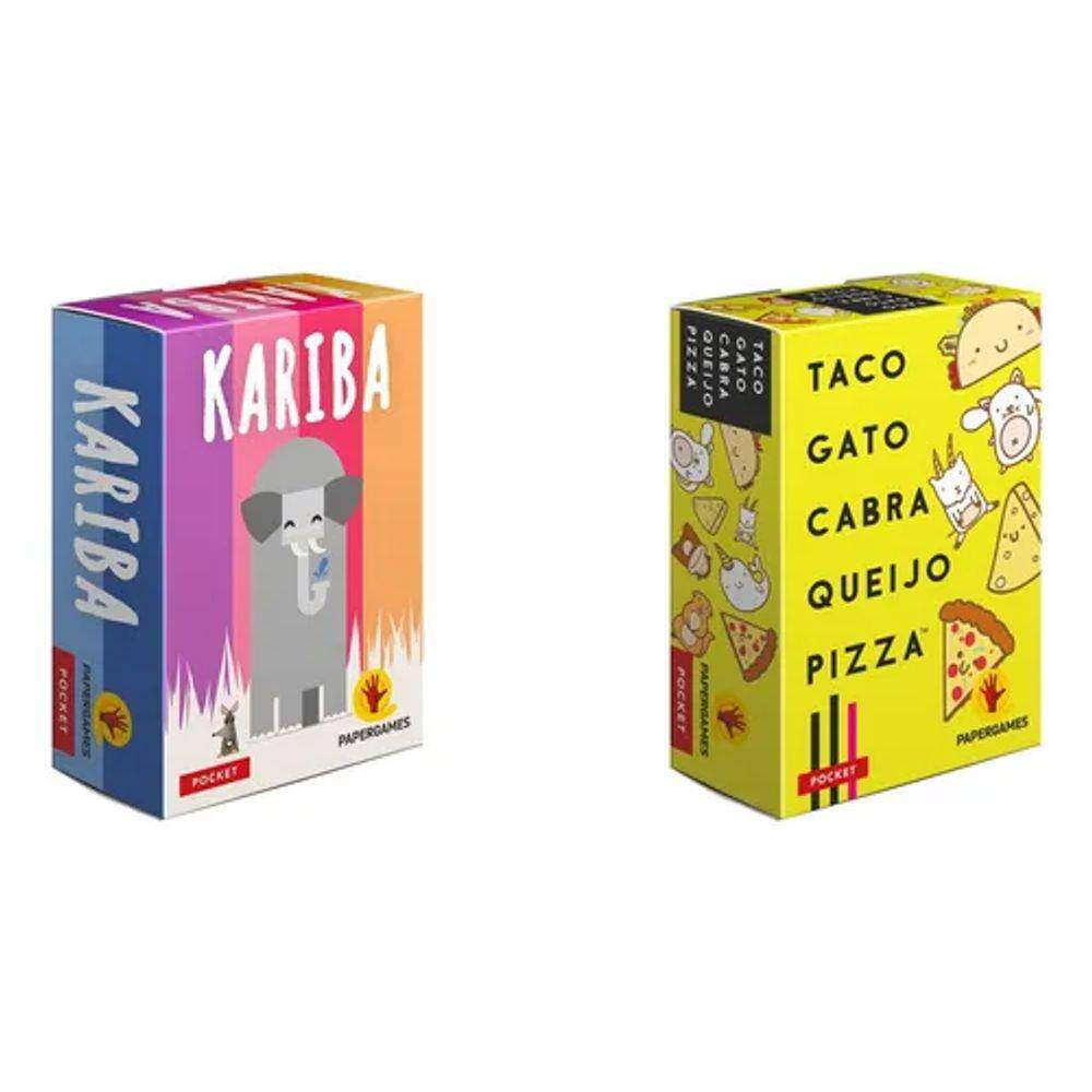 Taco Gato Cabra Queijo Pizza ao Contrário Jogo de Cartas PaperGames J078