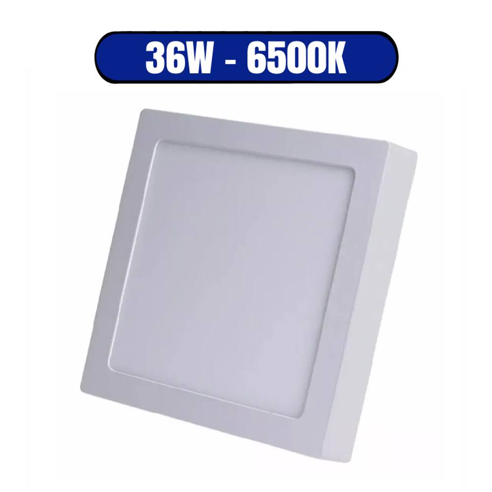 Plafon painel luminaria led 36w sobrepor quadrado 40cm frio 6500k Casas Bahia