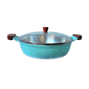 Frigideira Azul Turquesa Alumínio Usinado Javali AM 30cm