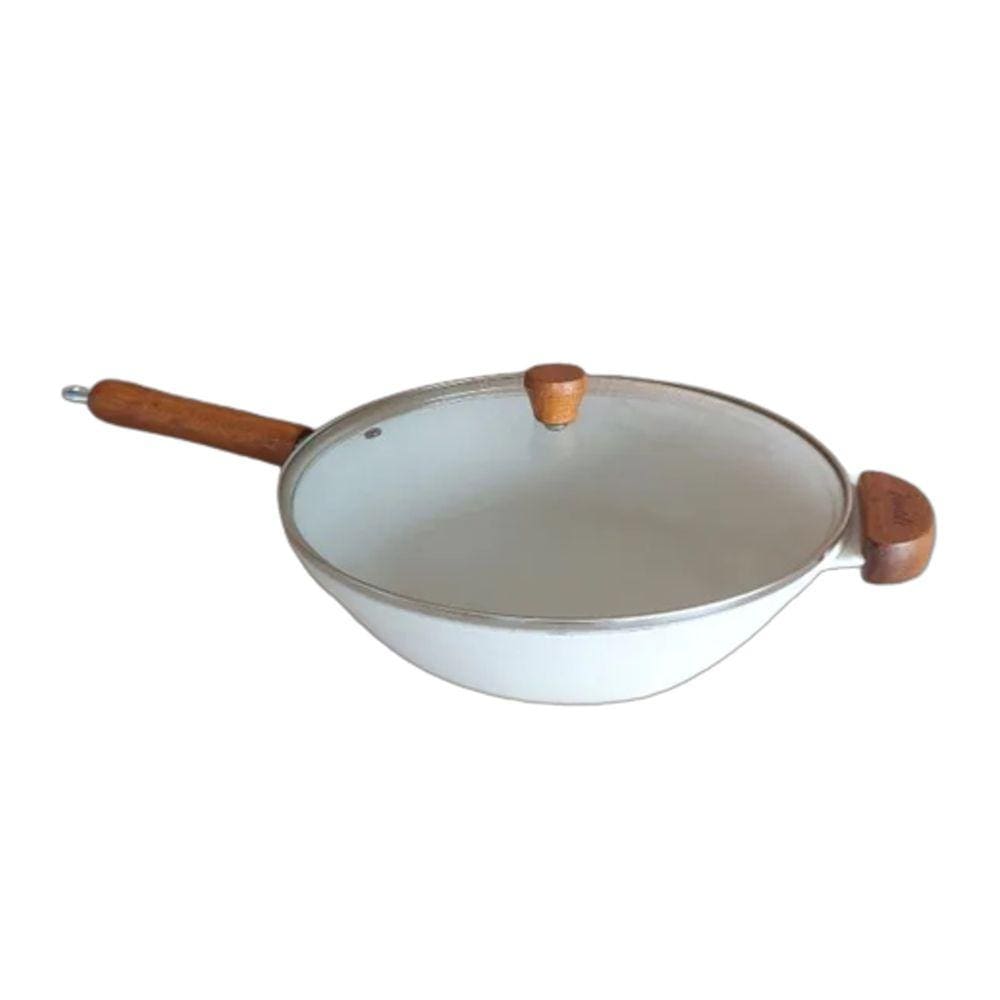 Frigideira Wok Teflon Antiaderente Marmorizado Javali CM28cm