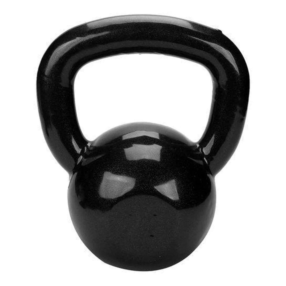 Kettlebell 14KG Emborrachado Preto