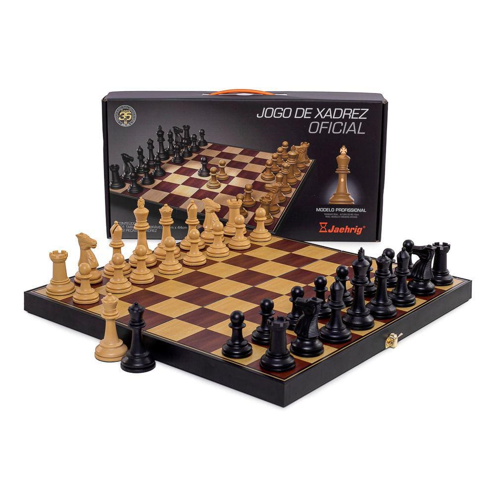 Jogo de xadrez 50x50  Black Friday Casas Bahia