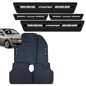 Tapete Borracha Bordado + Soleira VW Voyage 2009 a 2015