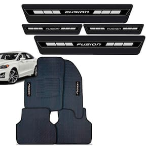 Tapete Borracha Bordado + Soleira Ford Fusion 2013 a 2022