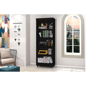 Estante Multiuso 5 Prateleiras Aspen J&A Móveis Preto