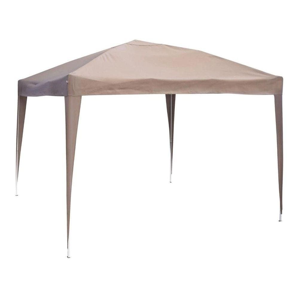 Tenda Gazebo Dobrável 3x3m Poliéster Metal - Bege
