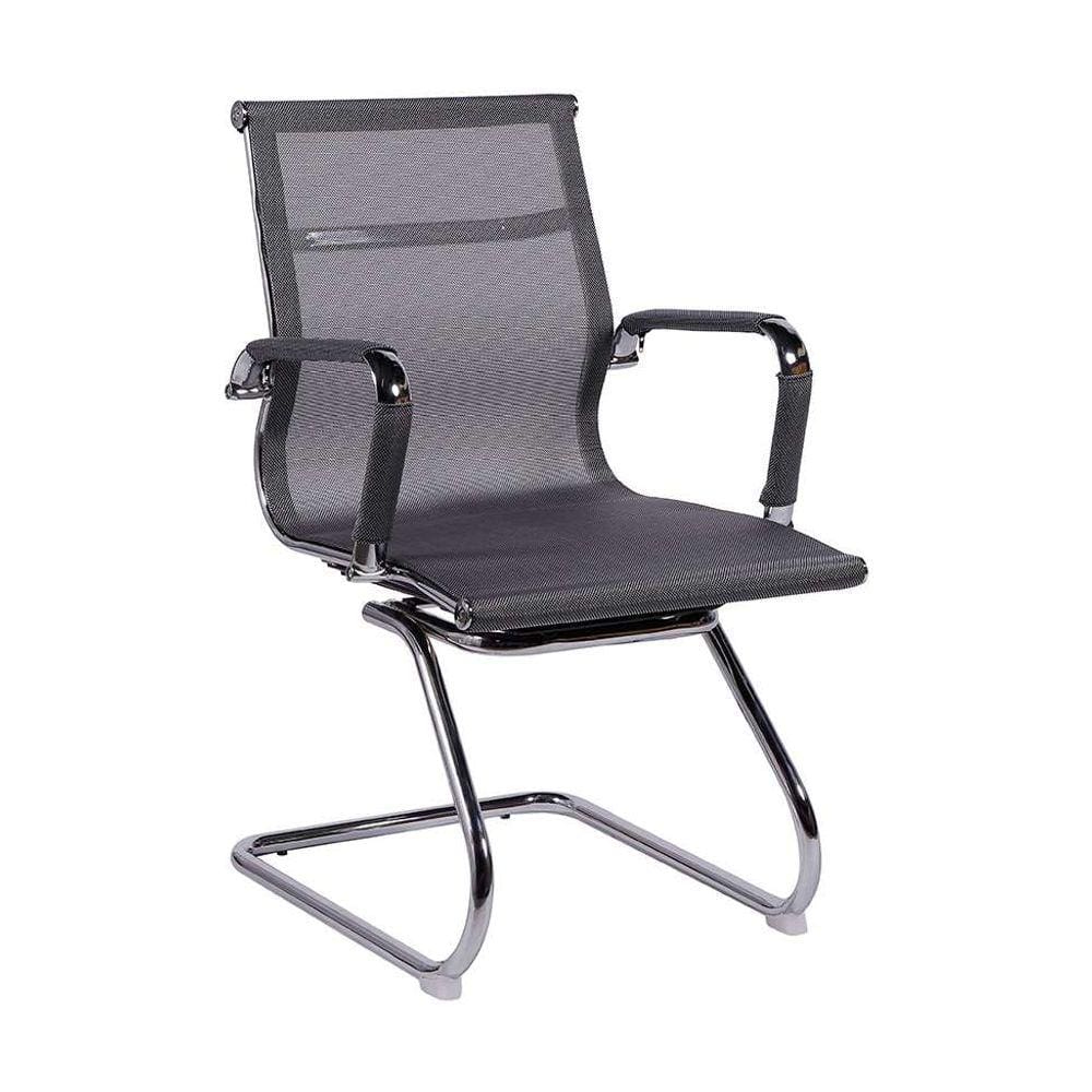cadeira de escritório interlocutor eames ii cinza