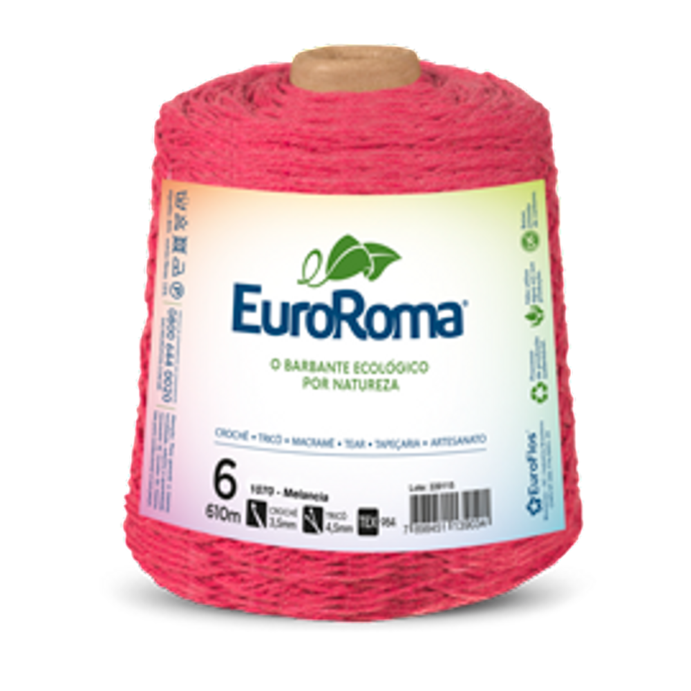 Barbante EuroRoma Colorido N° 6  600g 610m