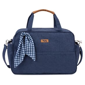 Bolsa de Maternidade Hug Grande Mescla Azul Marinho