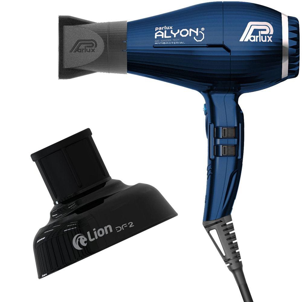 Kit - Secador Profissonal Parlux Alyon Night Blue 2400W 220V + Difusor De Ar Lion Df2 Preto