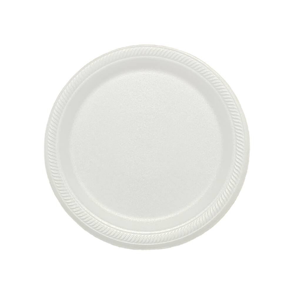 Prato de Isopor Raso 23cm para Refeição Ultratherm com 400 unidades