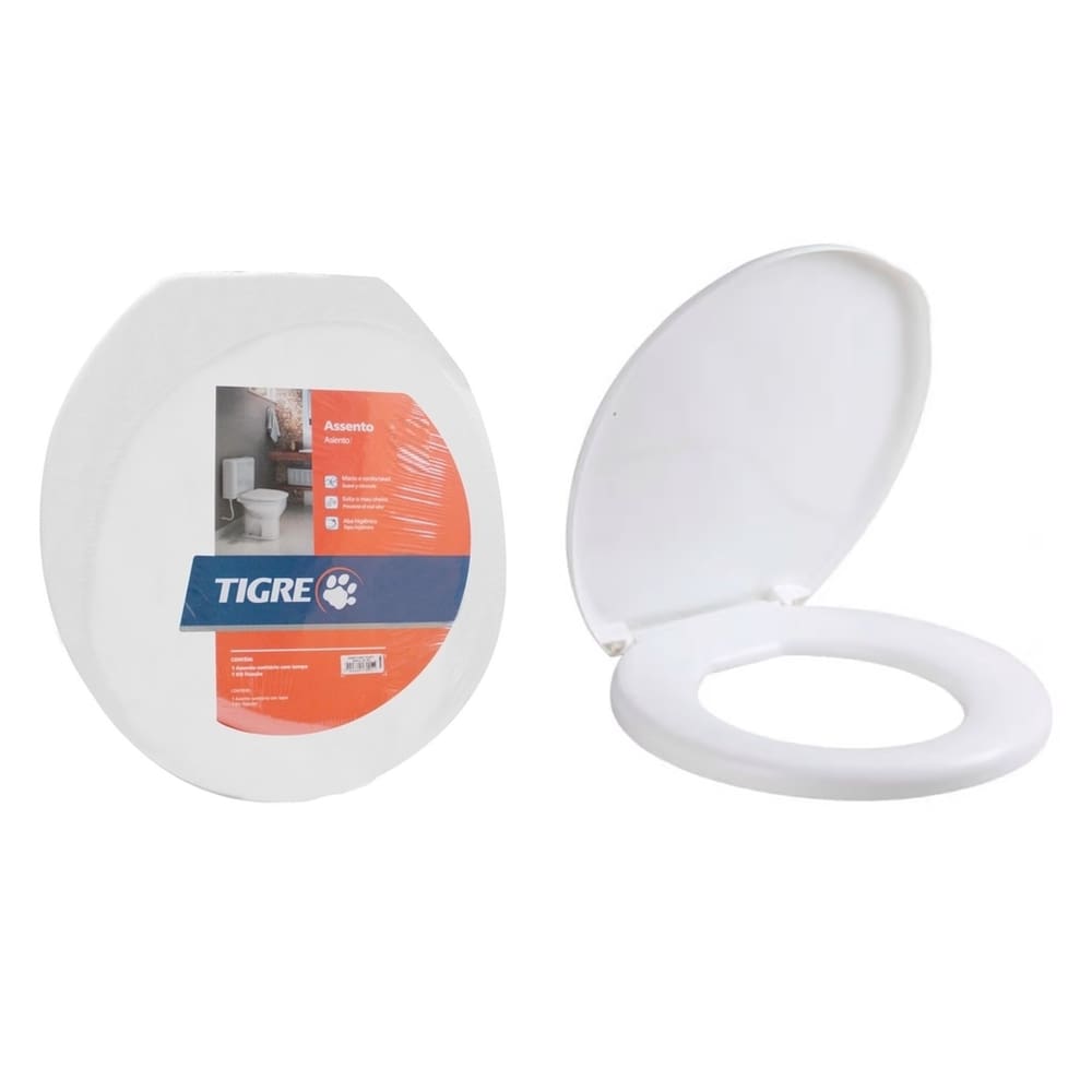 Assento Sanitário Universal Reforçado Tigre Tampa Vaso Cores Deca Icasa Logasa Fiorio Incepa