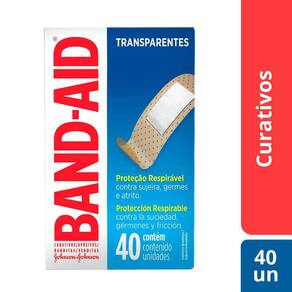 Band-Aid Johnson`s Transparente Com 40 Unidades