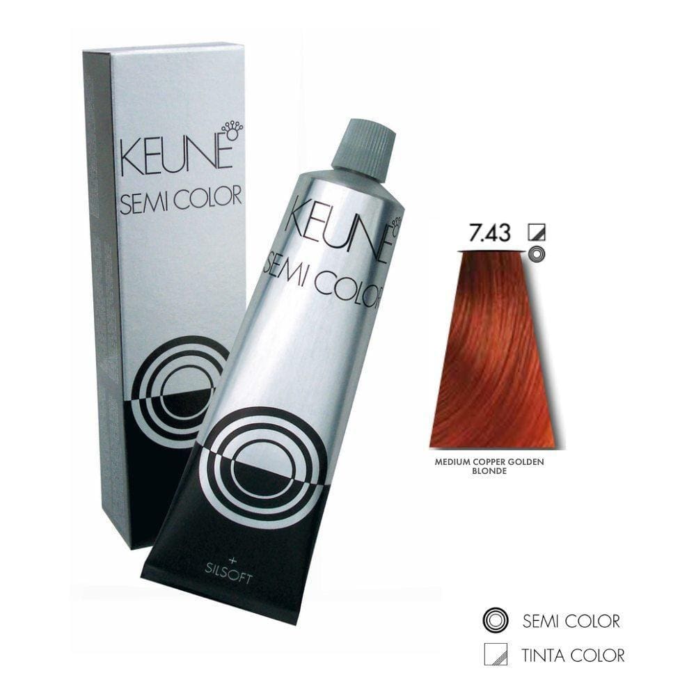 Tinta Color Keune 7.43 Medium Copper Golden Blonde 60ml