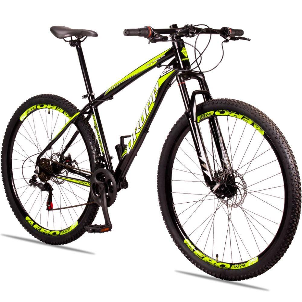 Bicicleta Dropp Aluminum Aro 29 Susp. Dianteira 21 Marchas - Amarelo/preto