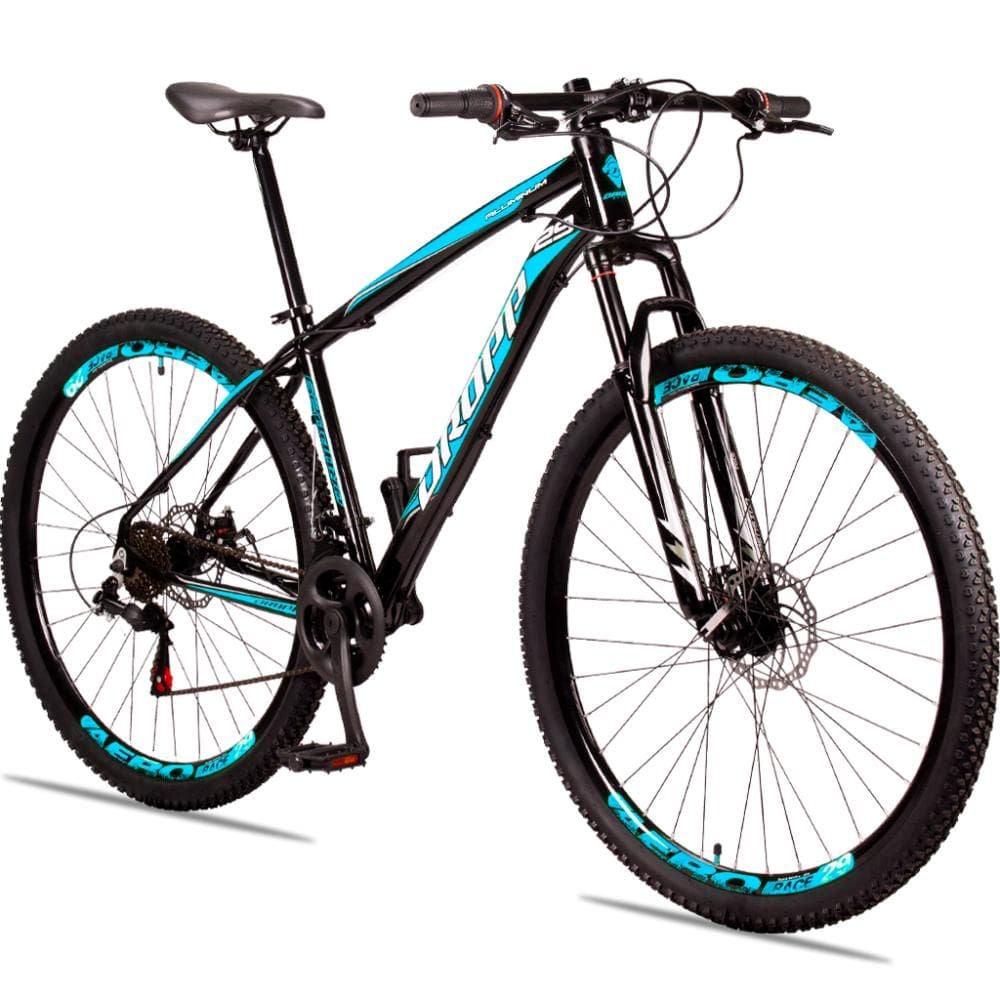 Bicicleta Dropp Aluminum Disc M Aro 29 Susp. Dianteira 21 Marchas - Preto/azul