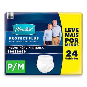 Roupa Íntima Plenitud Protect Plus P/M 24 Unidades