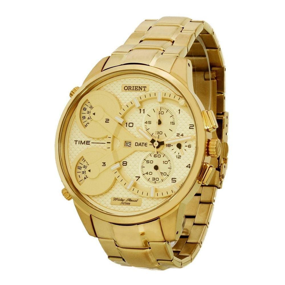 Relogio Orient Masculino Dourado Mgsst003 C2kx