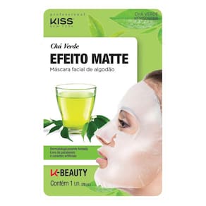 Máscara Facial Hidratante Kiss New York Chá Verde 20ml