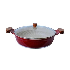 Frigideira Vermelha Antiaderente Marmorizado Javali AM 30cm
