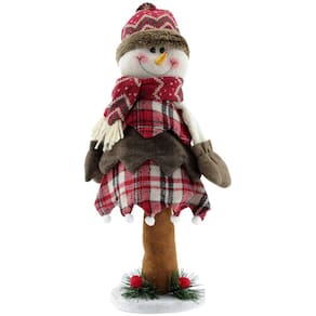 Boneco De Neve Natal Em Tecido Com Mola 40cm