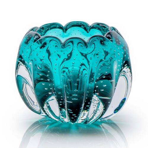 Vaso Em Cristal Murano Esmeralda São Marcos Menor preço em Vaso Em Cristal Murano Esmeralda São Marcos