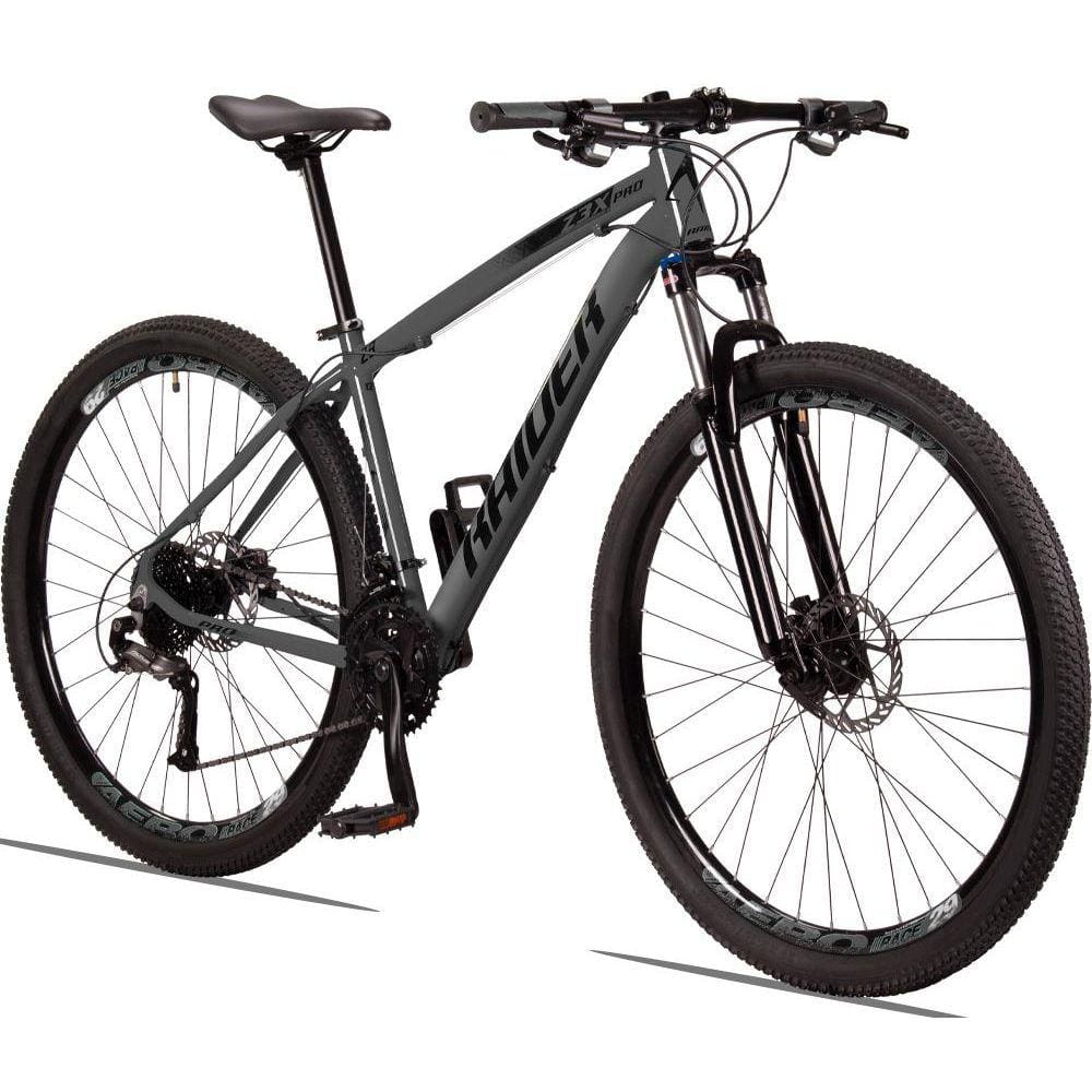 Bicicleta Raider Z3x Pro Disc H Aro 29 Susp. Dianteira 27 Marchas - Grafite/preto