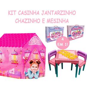 Jogo Casinha Boneca Maleta Montável 35X31X7Cm Diversão, em