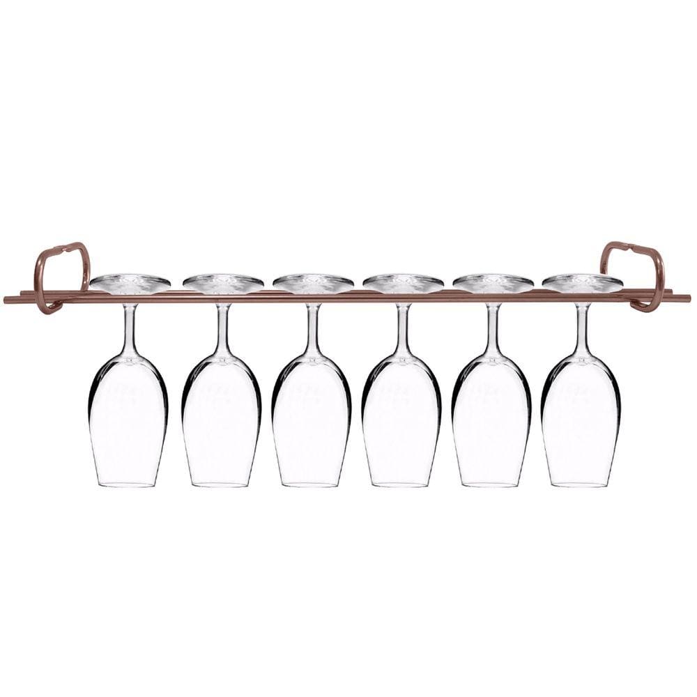 Suporte Para Pendurar Taças 42cm Organizador Porta Taças Suspenso Rose Gold
