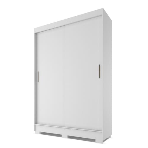 Guarda Roupas Solteiro 2 Portas de Correr 2 Gavetas Leblon Branco Menor preço em Guarda Roupas Solteiro 2 Portas de Correr 2 Gavetas Leblon Branco