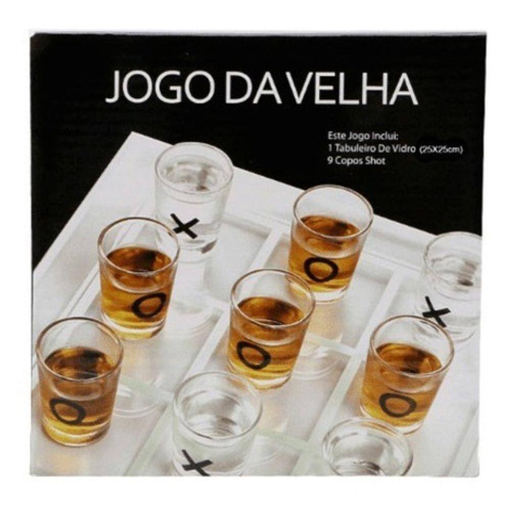 Jogo Da Velha Com Copos Drink Shot Dose 10ml